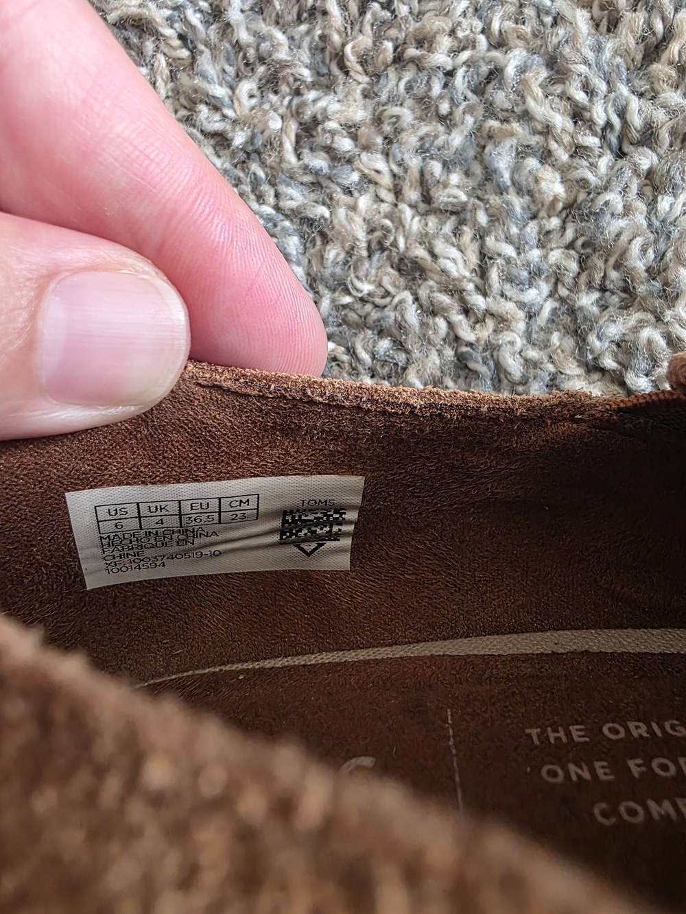 TOMS Women’s Size 6 Tan Suede Slip On Loafers Low Block Heel Casual Shoes - Picture 5 of 8